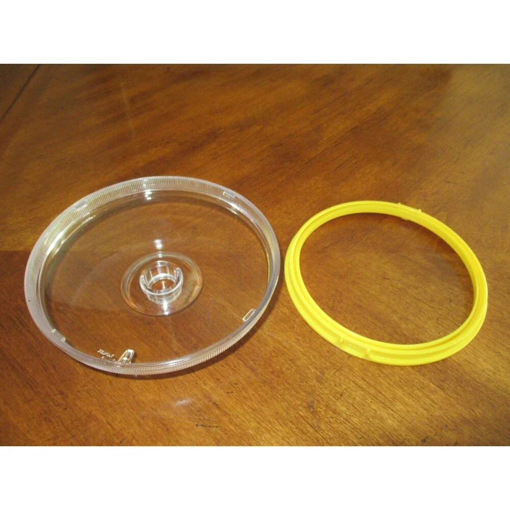 Donvier Chillfast 1 Pint Ice Cream Maker Japan Part Only: Lid w/ Yellow Seal Rim